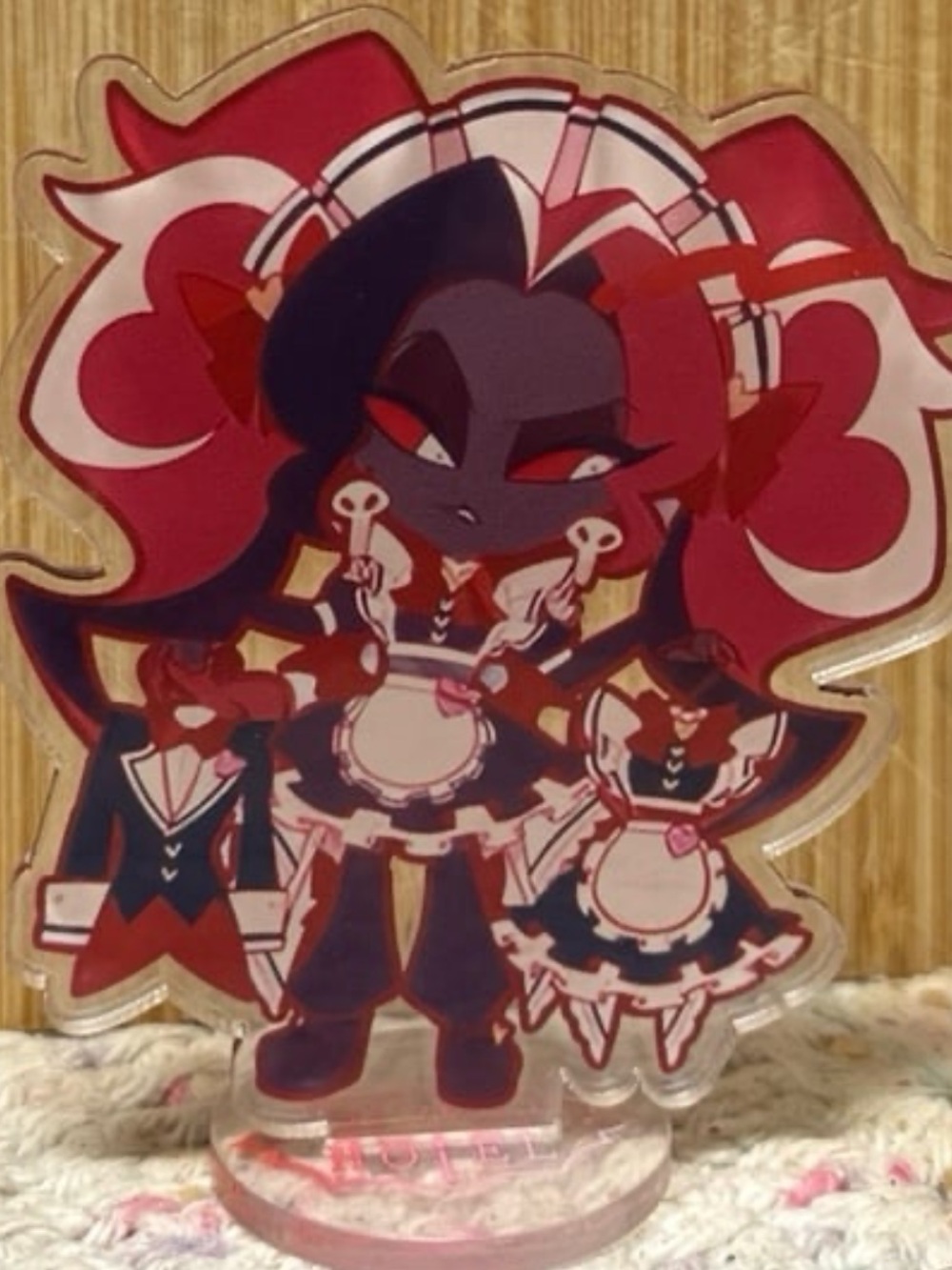 Hazbin Hotel Helluva Boss Velvette maid cafe anime acrylic figure standee